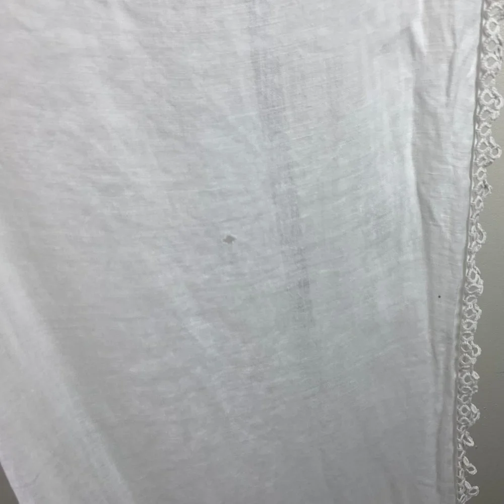 Vintage Pair Crochet Trim Table Runners Various Sizes